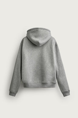 SUDADERA RELAXED FIT CAPUCHA B?SICA / Gris vigor? - Zara фото 7