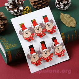 Набор прищепок Новогодние - Купи слона фото 4