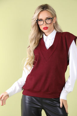 Жилет Элли (марсала)