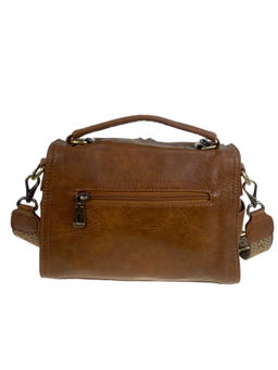 Женская сумка из искусственной кожи, цвет коричнево-рыжий - Greta фото 2