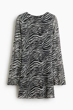 Vestido estampado con lazada detr?s