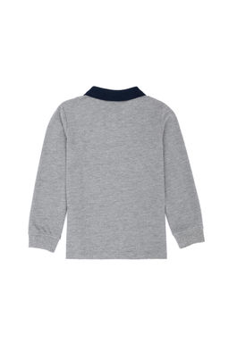 Базовый свитшот серого меланжевого цвета для мальчика - U.s. polo assn фото 5