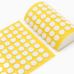 Аппликатор Кузнецова комплект, 144 колючки, спантекс, желтый, 260×560 мм + валик 140×230