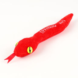 Мягкая игрушка змея Приношу удачу, красная, 27 см - POMPOSHKI фото 2