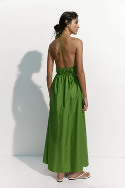 Vestido halter de popelina - H&m фото 3