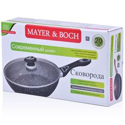 27967 Сковорода-сотейник мрам/кр 20см с/кр MB (х8) - Mayer&boch фото 4