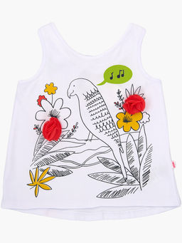 Комплект для девочки с шортами UD 3442/2936 бел/джинс - Mini maxi фото 7