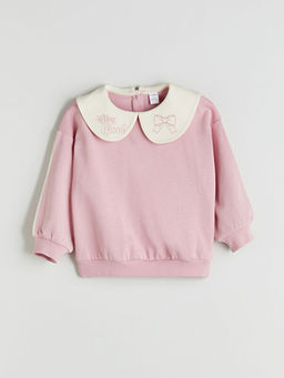 Bebe Yaka K?z ?ocuk Sweatshirt