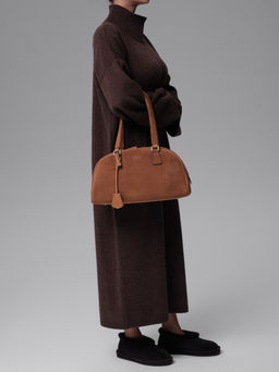 Замшевая сумка Charlotte DBR 31358 светло-коричневый  фото 8