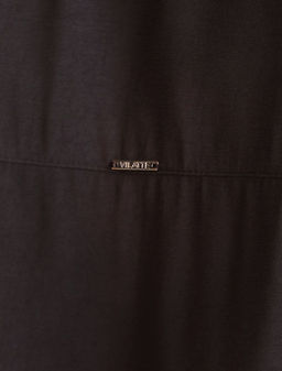 Укороченная блузка с V вырезом из плотного лиоцелла