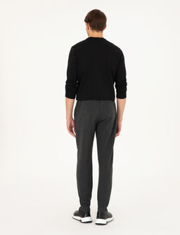 Antrasit Melanj Slim Fit 3 _plik Pa_as_ Lastikli E_ofman Alt_