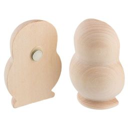 Заготовка для декорирования Mr. Carving DE-064 матрешка-половинка дерево 2.5 х 4.5 х 6.6 см 3 шт с магнитом