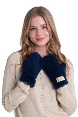 Варежки меховые на резинке ВАНИЛЬ - Woollamb фото 17