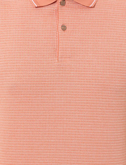 Coral Dokulu Slim Fit Polo Yaka Ti__rt