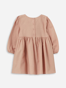 Bisiklet Yaka Basic K?z Bebek Elbise