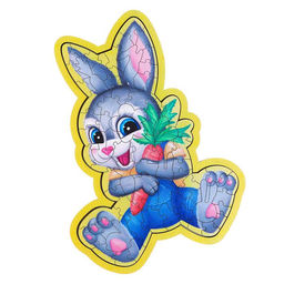 Пазл фигурный Зайка - Лесная мастерская фото 2