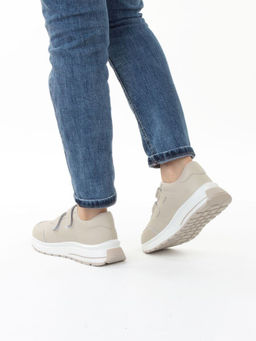 03-YH516-2 DK. BEIGE Кроссовки женские (натуральная кожа)