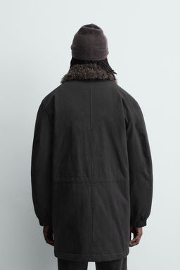 PARKA WITH DETACHABLE CONTRAST COLLAR - Zara фото 3