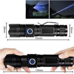 Фонарь аккумуляторный, 10 Вт, 3500 мАч, P70, USB, zoom, 15.5 х 3.9 х 3.2 см - Simaland фото 3