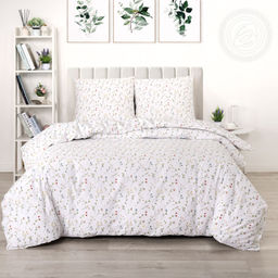 Постельное белье Ботаника (поплин DE LUXE) 1,5 сп./Пододеяльник: 1 шт. - 215*145; Простыня: 1 шт. - 215*150; Наволочка: 2 шт. - 70*70; DE LUXE