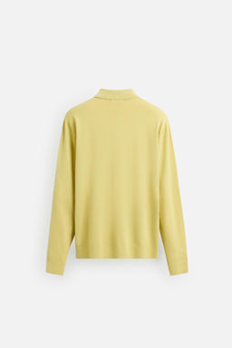COTTON - LYOCELL KNIT POLO SHIRT - Zara фото 8