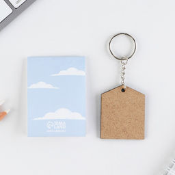 Цена за 3 шт. Подарочный набор, блокнот А7, 16 листов и деревянный брелок Сила духа - Artfox фото 4