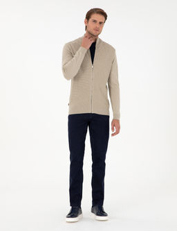 Kum Melanj Slim Fit Fermuarl_ Triko H_rka
