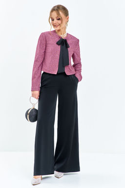 Костюм Euro Moda 664 розовый, черный