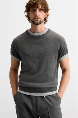100% WOOL KNIT T-SHIRT - LIMITED EDITION - Zara фото 13