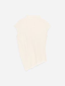 Top drapeado de cachemir puro