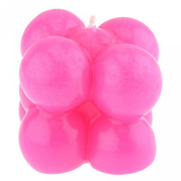 Свеча д5,7см, h5,5см, малая, фуксия, время горения 6 часов (Россия)