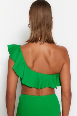 TRENDYOLMILLA Siyah Tek Omuz F?rf?rl? Bikini Ustu TBESS21BU0039 фото 15