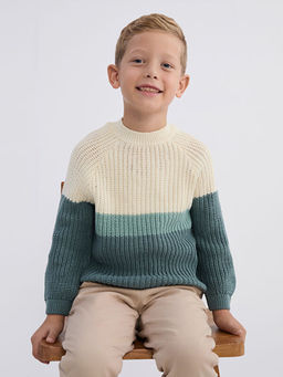 Bisiklet Yaka Erkek ?ocuk Triko Kazak