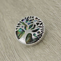 Брошь "Дерево" перламутр гелиотис