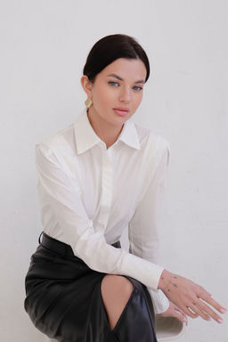 Юбка чёрная под кожу - Martichelli фото 2