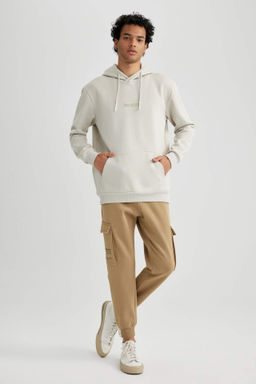 Regular Fit Jogger Esofman Alt? Kargo Cepli Basic Duz Beli Bagc?kl? Lastikli Paca - Defacto фото 4