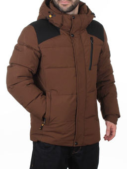 D6263 BROWN Куртка мужская зимняя (200 гр. холлофайбер)