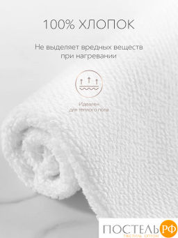 PRIME PRIVE ОТИЛИЯ бел Полотенце д/ног 50х80, 100% хлопок, 900 гр/м2, 1пр.  фото 7