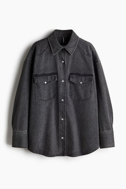 Camisa denim oversize - H&m фото 5
