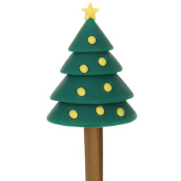 Набор для десерта "Дед Мороз и Ёлка" 4предмета (2ложки+2вилки) в подарочной коробке,золото