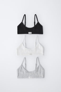 9-14 A?OS/ PACK TRES TOPS ETIQUETA / Blanco / Negro - Zara фото 4