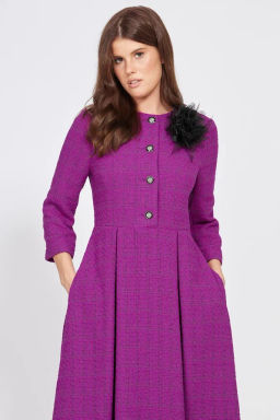 Платье твид 2495 фуксия - Eola фото 5