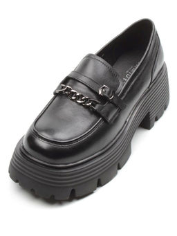 03-5933 BLACK Лоферы женские (натуральная кожа)