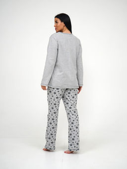 Пижама женская, цвет серый