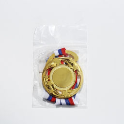 Медаль под нанесение 185 Звезды диам 5 см. Цвет зол. С лентой - Командор фото 5