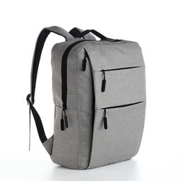 Рюкзак городской на молнии, с USB, 4 кармана, размер 30×12×43 см, серый