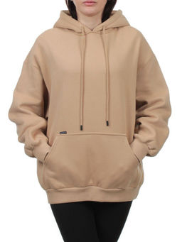 2610 BEIGE Толстовка женская (85% хлопок, 10% полиэстер, 5% спандекс)