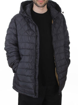 D82044 DK. GRAY Куртка мужская демисезонная (100 гр. холлофайбер)