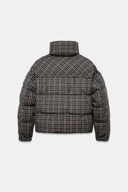 CHECK QUILTED ANORAK - Zara фото 8