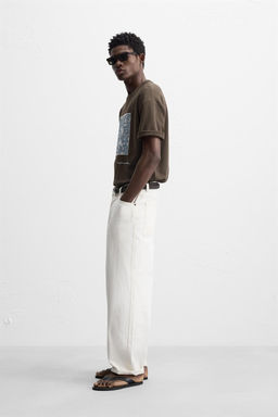 EMBOSSED PATCH T-SHIRT - Zara фото 4